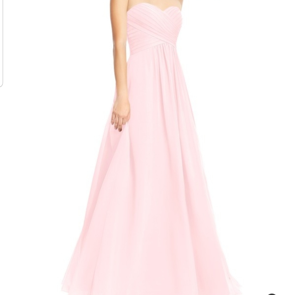 NWT Azazie Yazmin Blushing Pink Dress